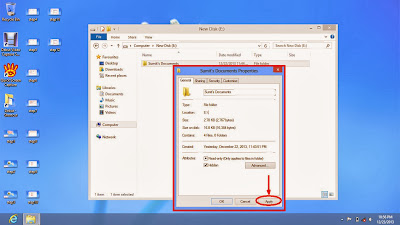 Learn how to hide files and folders in windows 8 step13