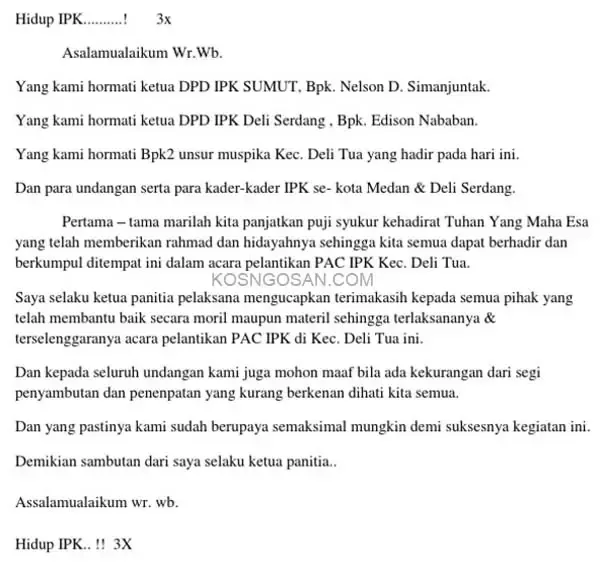 contoh laporan ketua panitia pelaksana kegiatan