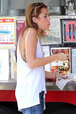 Miley Cyrus Hot Tattoos Photos