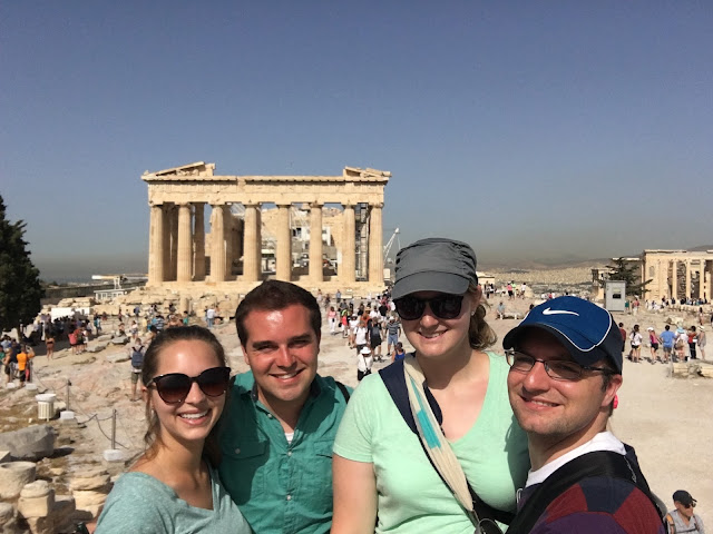 At the Acropolis in Athens, Greece