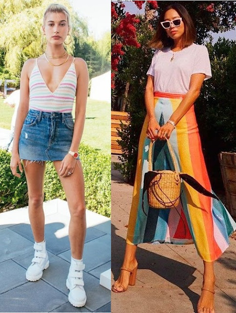 Tendências primavera verão 2019  2020, Aimee Song, Hailey Bieber