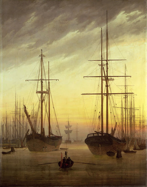 View of a Harbor Caspar David Friedrich 1815-1816