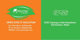 SPSS Training in Kathmandu Nepal || Open Eyes IT Solution
