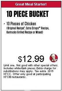 kfc coupons 2018