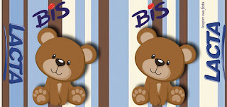 Little Bear with Stripes: Free Printable Candy Bar Labels. 