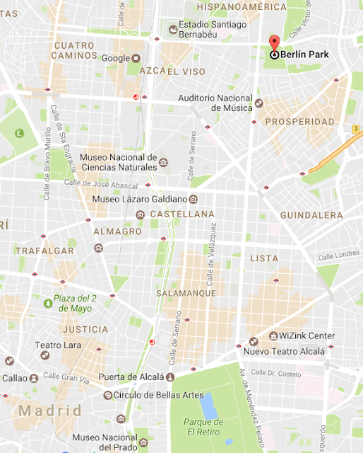 Berlin Park Madrid - Map