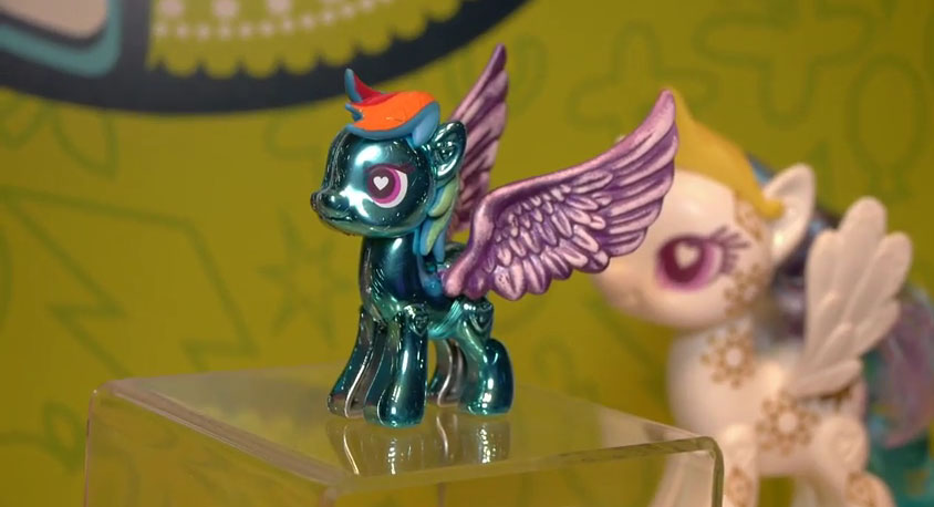 Metallic Rainbow Dash POP Pony at NY Toy Fair 2015