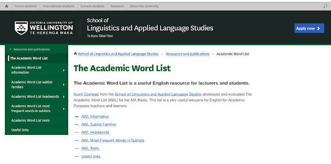 The Academic Word List