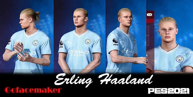eFootball PES 2021 Erling Haaland Face