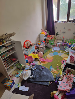 Why we need to improve her playroom storage