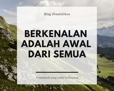 Pengenalan Admin Blog dan Deskripsi Blog