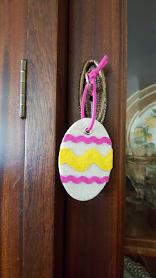 Felt and ribbon Easter egg ornaments