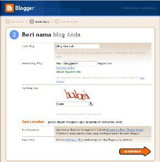 Membuat blog di blogspot