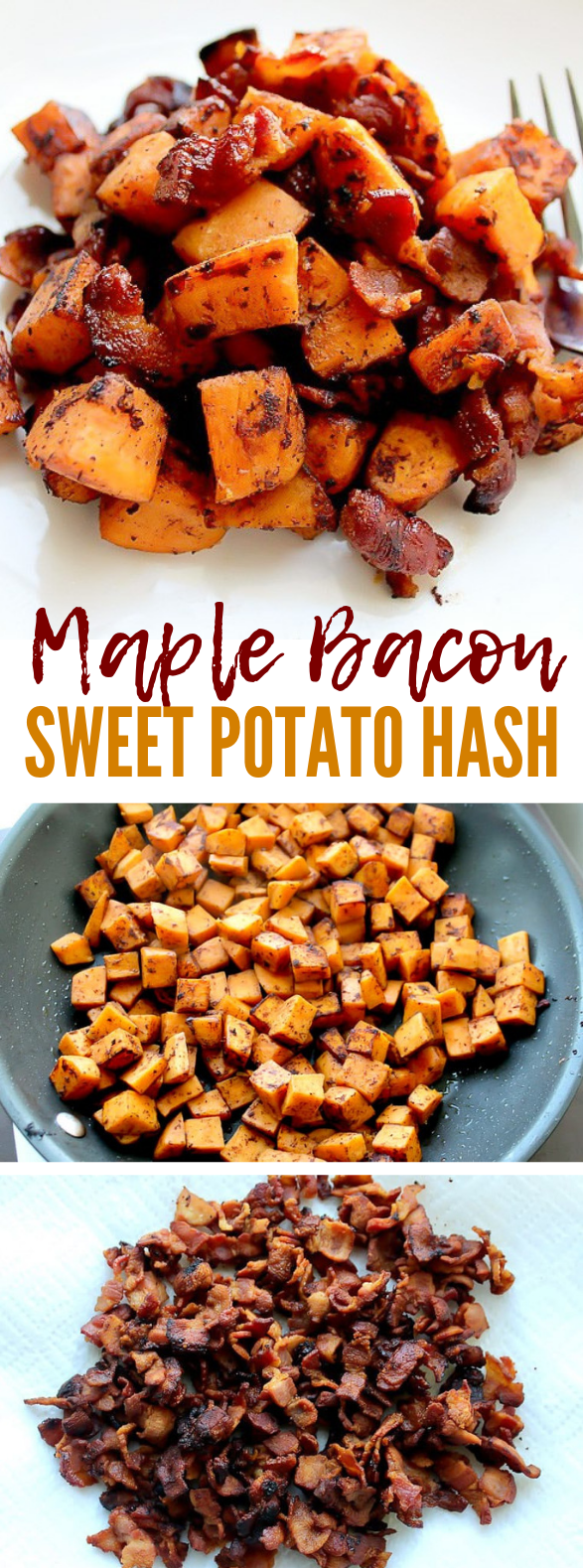 MAPLE BACON SWEET POTATO HASH RECIPE #dinner #breakfast