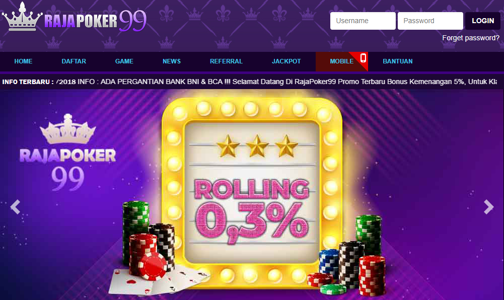 RajaPoker99 Situs Poker Bonus Terbesar