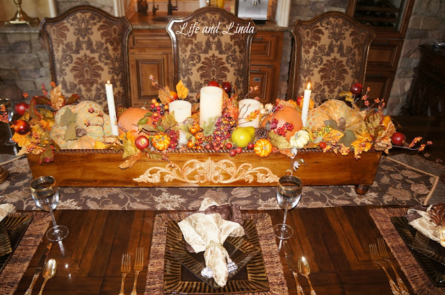 Fall tablescape    Life and Linda