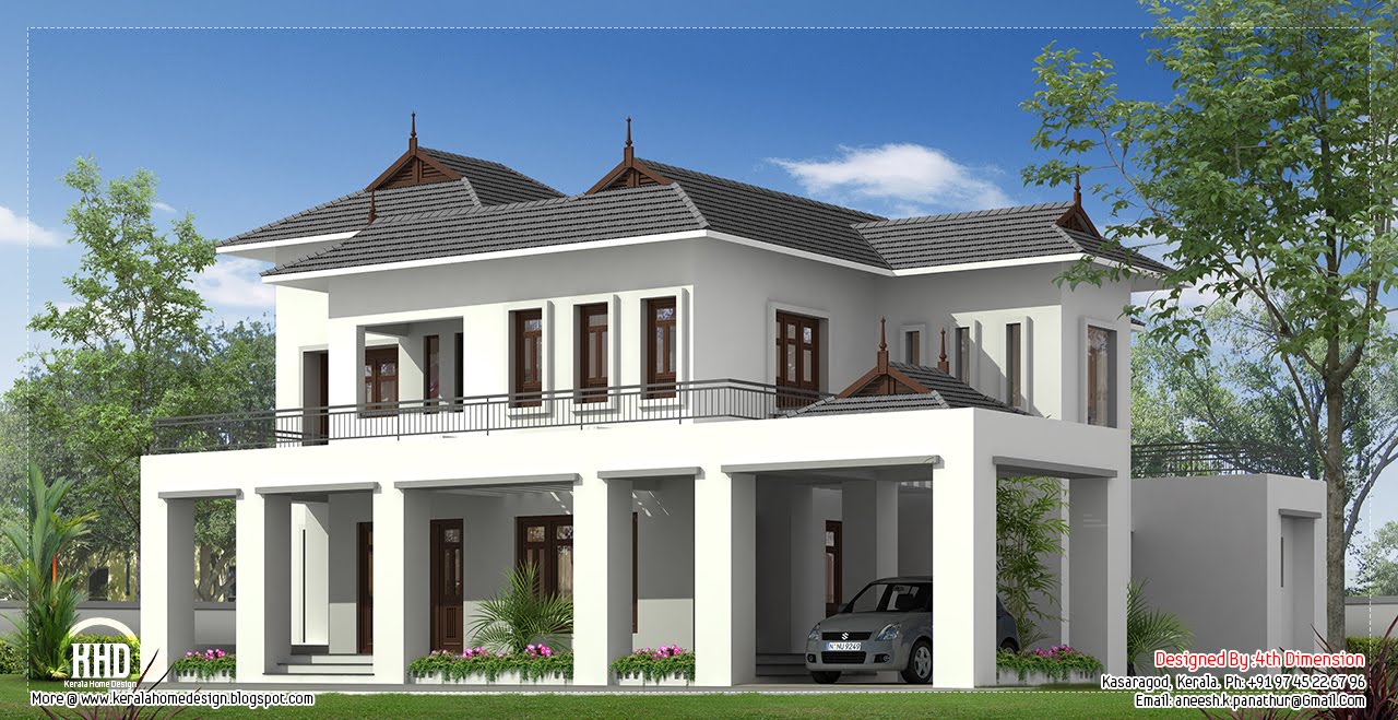  2500  square  feet  house  elevation  Kerala  home  design  and 