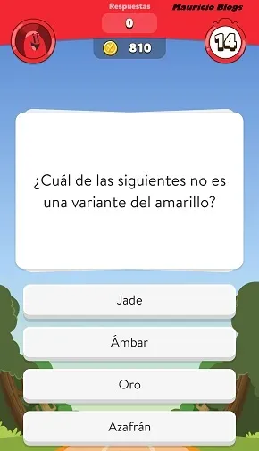 Pantalla de juego de Preguntados