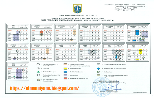 Kalender Pendidikan Dki Jakarta Tahun Pelajaran 2020 2021 Pendidikan Kewarganegaraan Pendidikan Kewarganegaraan