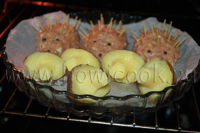 рецепт котлет ежиков и грибочков из картофеля с пошаговыми фото