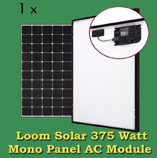  Loom Solar 375 Watt Mono Panel AC Module