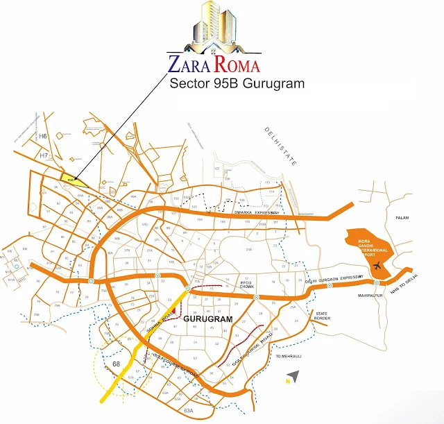 Zara Roma 95B Location Map