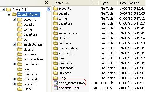 "client_secrets.json" file stored in the Raven/RavenPlus's data directory