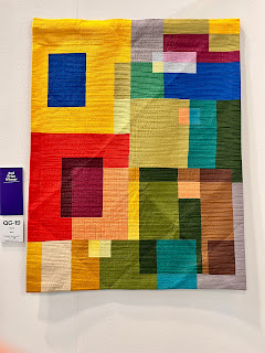 Abstract modern block quilt