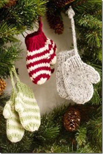 Knit-Mitten-Ornament Knit-Mitten-Ornament