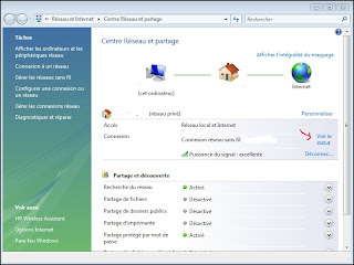 centre réseau et partage, adresse IP fixe, vista, windows, tutoriel, informatique, capture écran