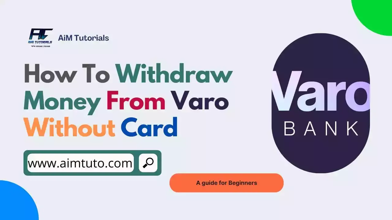 withdraw money from varo without card