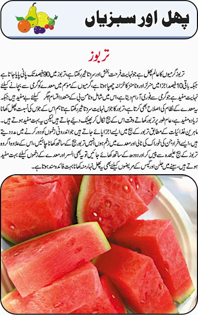 Tarbooz Ke Fawaid in Urdu - Water Melon Advantages in Urdu 