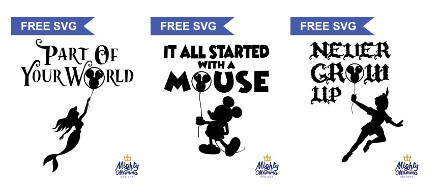 Download Free Disney Inspired Svgs