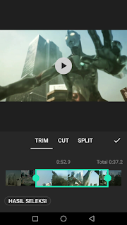 Cara edit video memotong video menggunakan aplikasi Inshot di Android