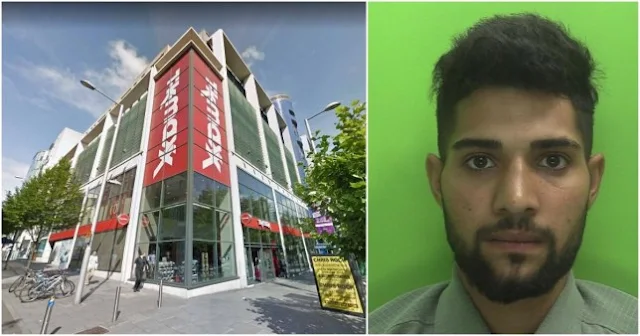 An accomplice got away but Leonard-Valter Tudor, 20, was stopped at the scene by security staff