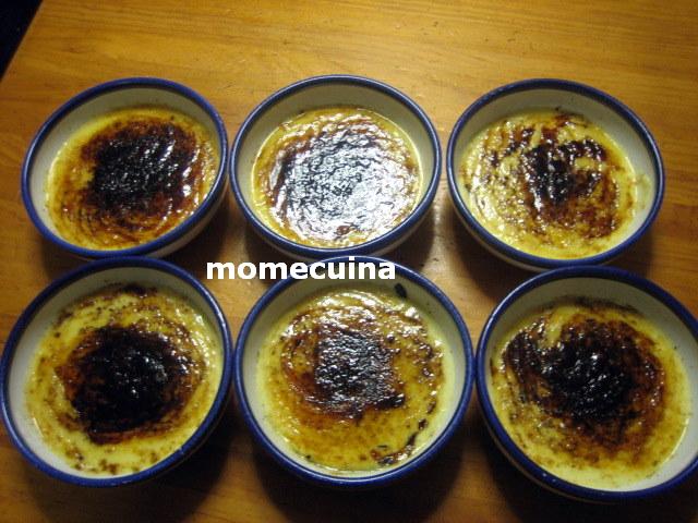 crema catalana con thermomix, lista para servir