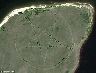Misteri pentagram setan besar di Kazakhstan terlihat di Google earth