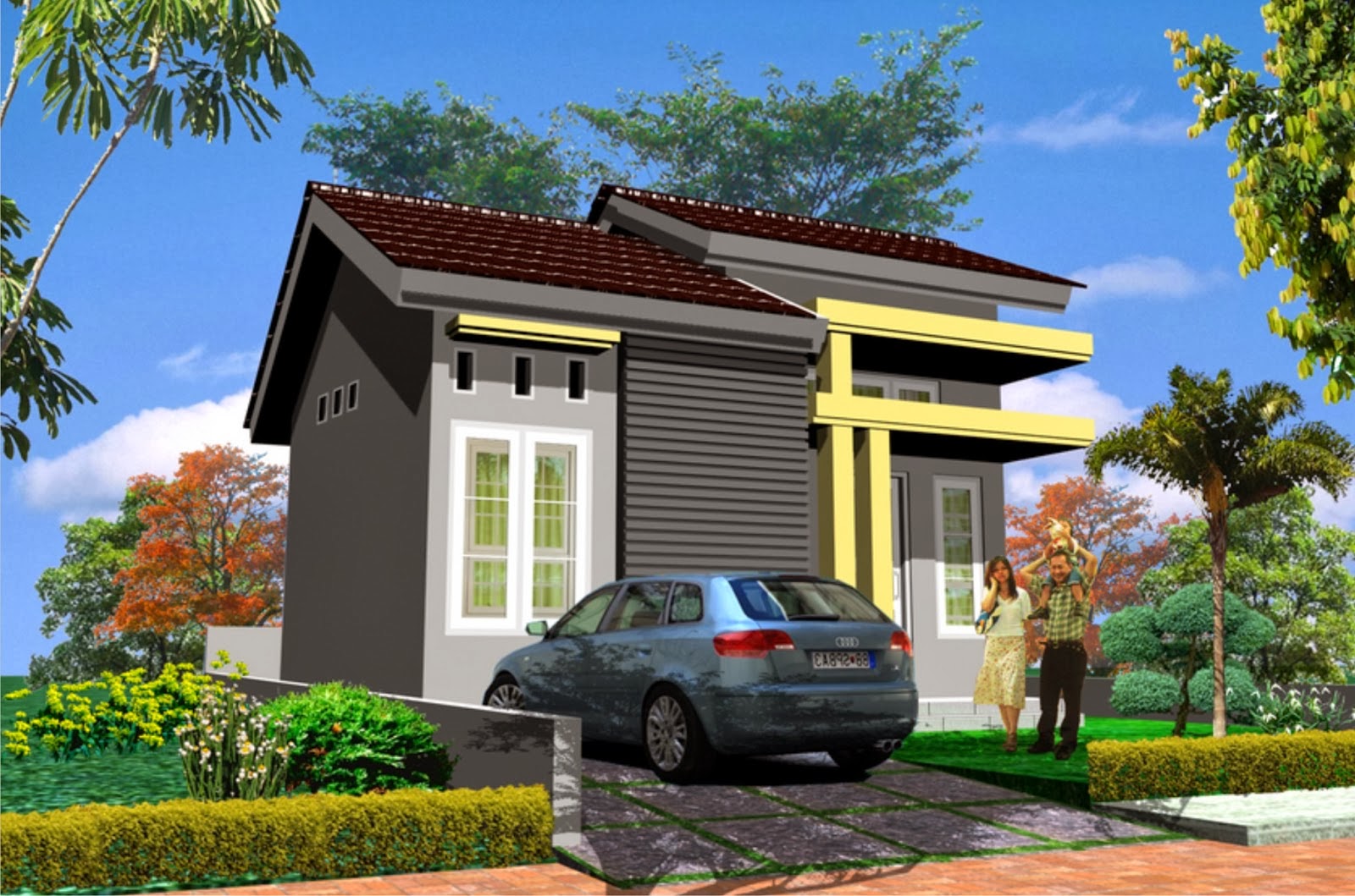 60 Desain Rumah Minimalis Kotak Desain Rumah Minimalis 