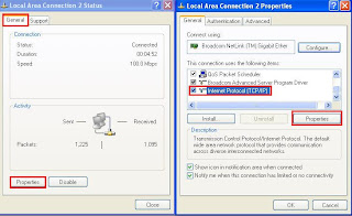 View TCP/IP Properties