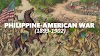 The Philippine–American War or Filipino–American War