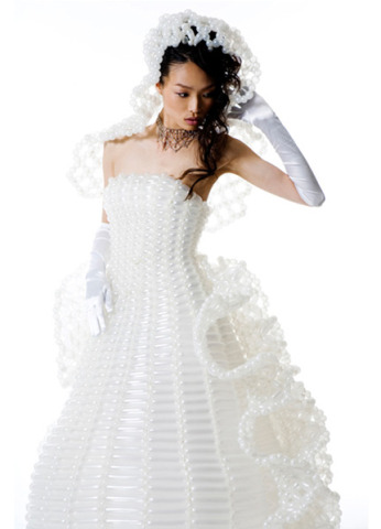 White Balloon Wedding Dresses Designs Ideas