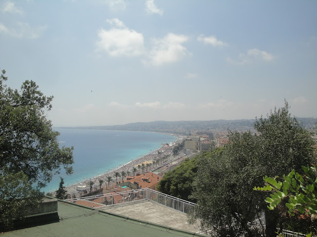 Promenade des Anglais, vista da colina - Nice - França