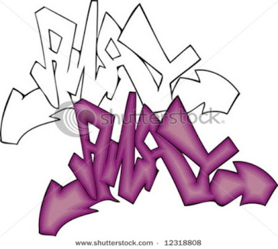 Pink Graffiti Arrows and Vector Designs Picture