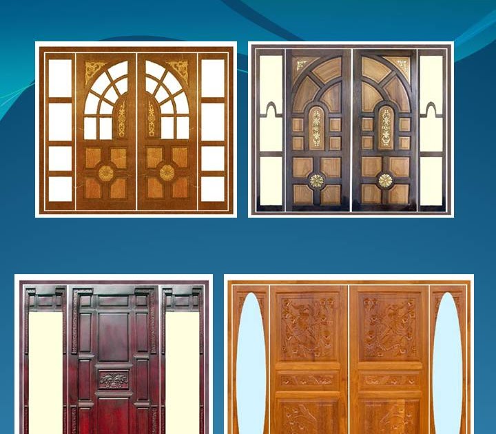 Wood and Glass Door Building Materials