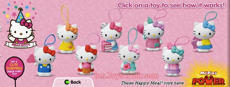 Max Steel Hello Kitty Happy Meal Toys
