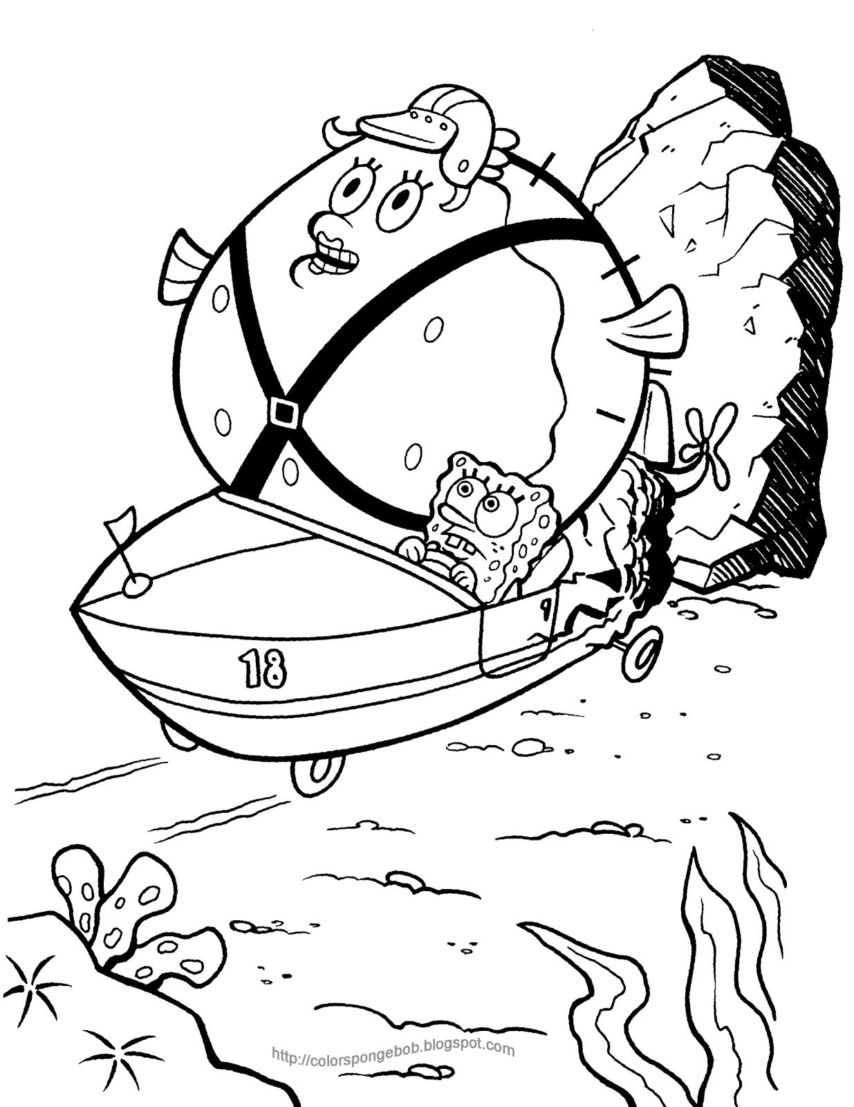 Download SPONGEBOB COLORING PAGES