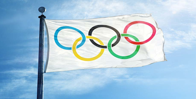 How many rings are there on the Olympic flag?
