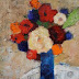 Flower Arrangement, Mixed Media Paintings by Arizona Artist Amy Whitehouse