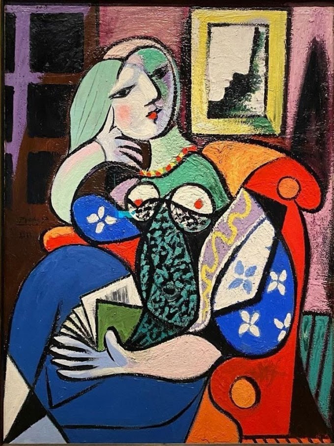 Пабло Пикассо   -  Женщина с книгой
