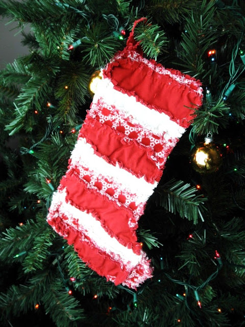 Rag Quilt Christmas Stocking Pattern and Sew a Long